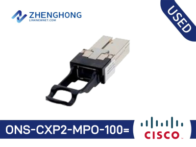 Cisco ONS-CXP2-MPO-100= Transceiver - MPO to MPO Fiber Optic, 100m